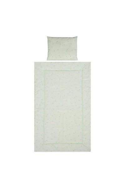 LORELLİ Set Lenjerie Pat 3 Piese Cosy Friends Green, Bumbac Ranforce, 0-3 Luni