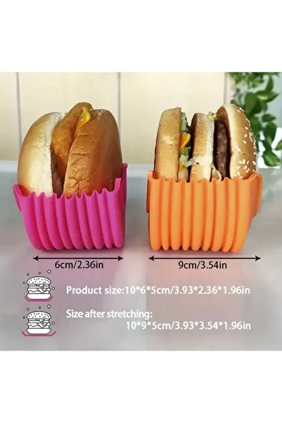 INTEREV 1 Piece Reusable Silicone Burger Mold - Microwave Compatible