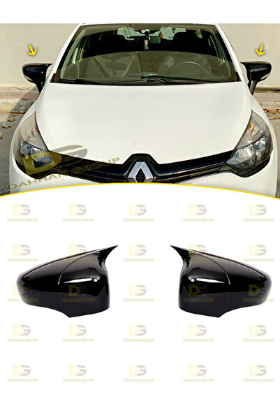 DG Power Renault Clio 4 2012 - 2019 Batman Yarasa Ayna Kapağı Parlak Siyah AB...