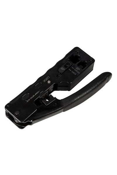 LogiLink Crimping Tool WZ0025 for RJ45 Cat.5e/Cat.6/Cat.6A/Cat.7, RJ11/RJ12, Black