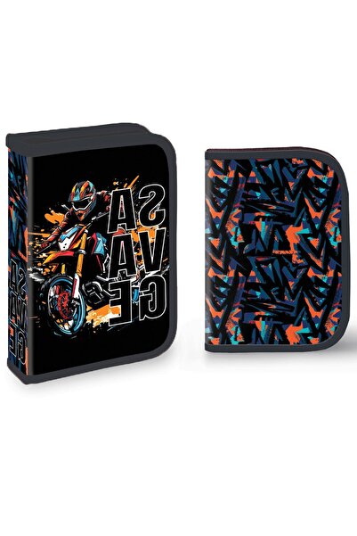 Daemi Оборудван калъф за моливи, 1 цип, 2 удължителя, 30 части, SAVAGE