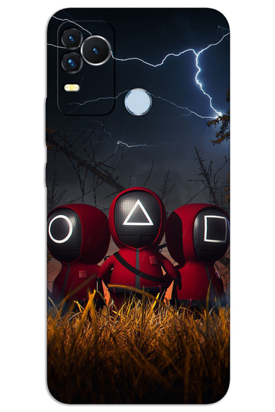 MRCİLETİSİM Omix X400 Case Hd Pattern Printed Back Cover - Squid Game Minion