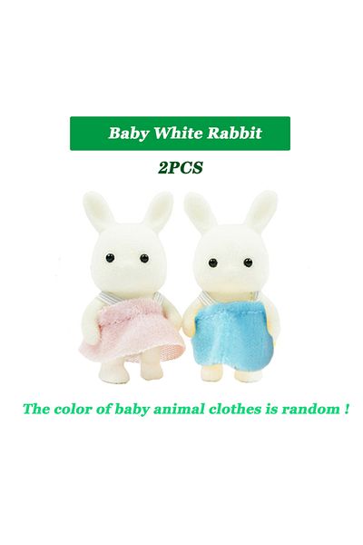choice2 K01 1:12 Simulation Forest Animal Family Rabbit Panda Koala Reindeer Baby Dollhouse Figures Collecti