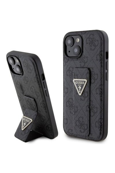 Padrino Husă de protecție pentru iPhone 15, P41, Piele ecologică, Deep Dark