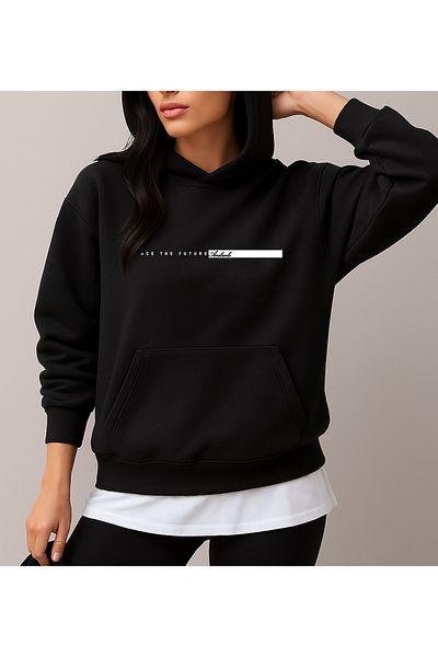 uyguntarz Unisex Future Printed Oversize Sweatshirt