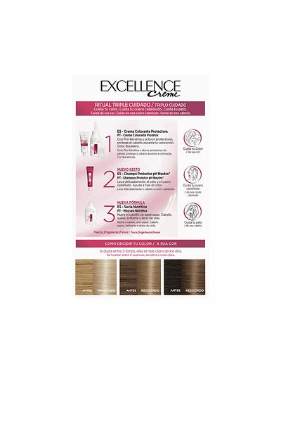 L'Oreal Paris Vopsea de par imbogatita cu Pro-Keratina, EXCELLENCE, 9.1 rubio claro claro ceniza, 1 buc