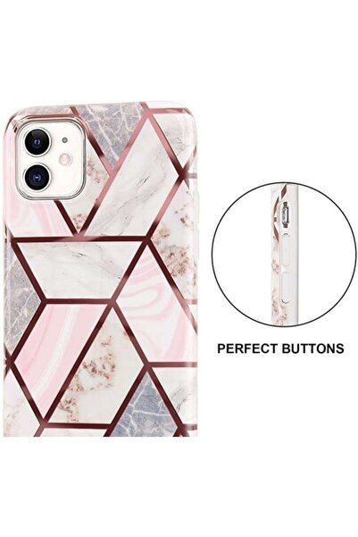SOHO Protective Case for Samsung S10E Soft IMD TPU Marble Geometric White