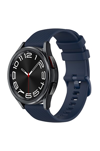 O Ozone أساور سيليكون لساعات سامسونج جالاكسي 6/5/4، مقاس 40/44 مم | أزرق داكن