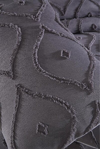 Çeyiz Diyarı Dowry Land Pirot 3 Piece Double Pique Set Anthracite