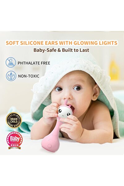 Alilo – Smarty Shake & Tell Rattle, R1 - Smarty Pink | Shake & Tell Rattle, Music, Stories, & Colo