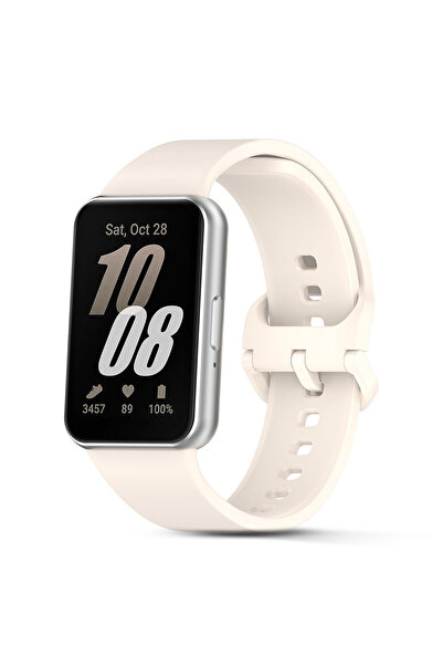 O Ozone سامسونج جالاكسي فيت 3 | سوار سيليكون | بيج/عاجي