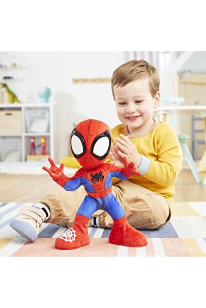 SPIDERMAN Sesli Spidey ve İnanılmaz Arkadaşları Dance 'N Crawl Spidey İnteraktif Peluş