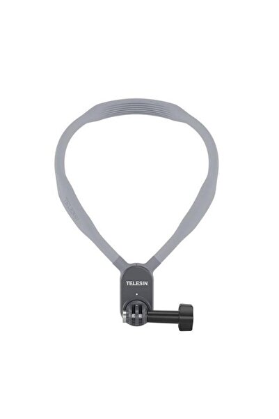 TELESIN Sistem de montare pe gât pentru camere de acțiune, gri