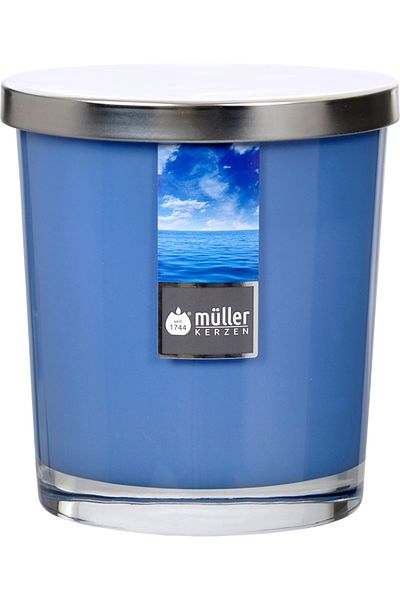 Mueller kerzen LUM PARF IN MAXI-CUP WITH LID 110/95MM SEA BREEZE