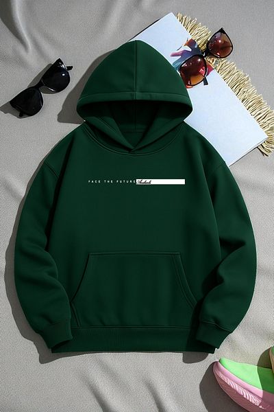 uyguntarz Unisex Future Printed Oversize Sweatshirt