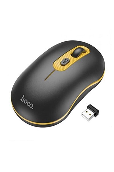 Hoco Безжична мишка GM21, 1600 DPI (черна/жълта)
