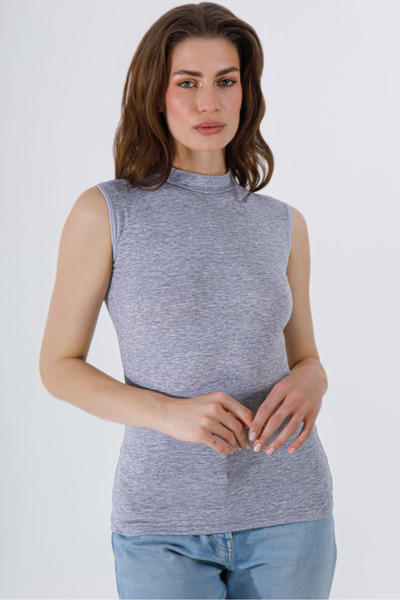 Şenay ΓΥΝΑΙΚΕΙΟ Lycra ZERO SLEEVE TURTLENECK ΟΙΚΟΝΟΜΙΚΟ ΣΥΣΚΕΥΑΣΙΑ 2 ΤΕΜΑΧΙΩΝ