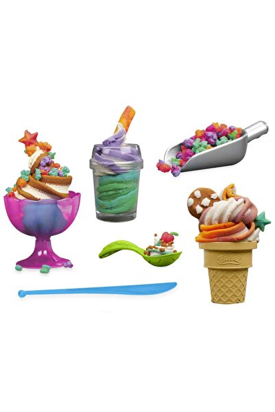 Play Doh Rainbow Swirl Ice Cream Oyun Seti