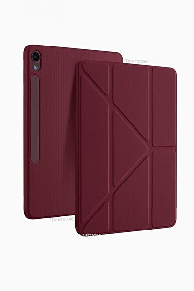 TEKNETSTORE Samsung Galaxy Tab S10 Fe+ Plus 13.1'' Uyumlu Kılıf Kalem Bölmeli Uyku Modlu Arkası Silikon Kapak