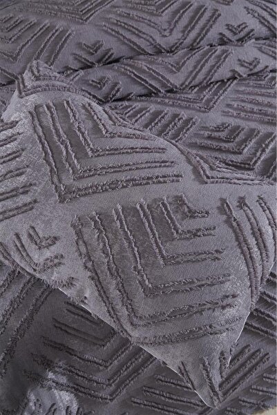 Çeyiz Diyarı Dowry Land Pine 3 Piece Double Pique Set Anthracite