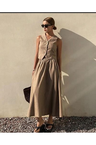 EMİRA LİFE Vested Skirt Suit