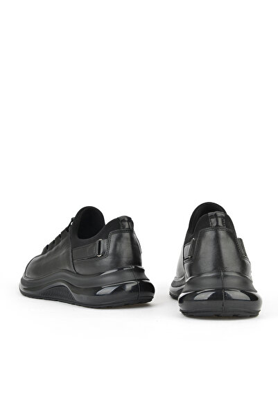 Ziya , Men's Genuine Leather Sneaker 153423Z703 Black