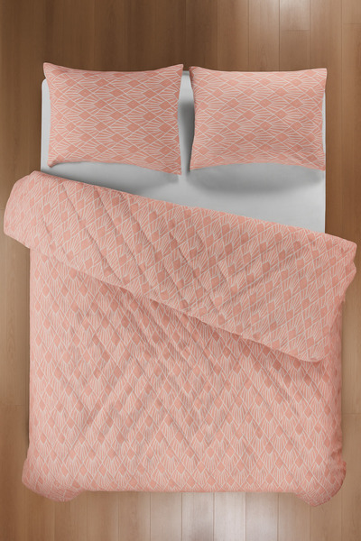 Mislina Home Capri Single Quilted Padded Pique 4 Seasons Baklava Dsn | Pillow Case Gift |   160X230Cm