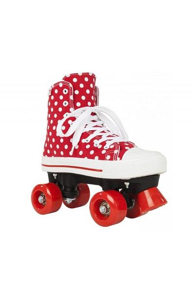 Pegas Role Rookie Canvas High Polka Dots, 38, Rosu