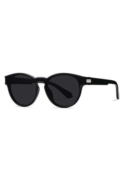 GERICOM Ochelari de soare pentru femei, formă rotundă, polarizați, filtru UV