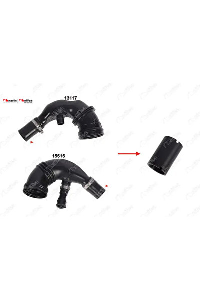 nifea Turbo Borusu Hortumu Fiorino-linea-500-grande Punto-nemo-bipper 1.3hdi/jtd. 51897150 5187445