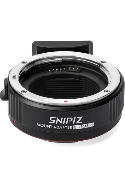 Generic محول عدسة SNIPIZ EF-EOS R1 محول حلقة تثبيت عدسة التركيز التلقائي متوافق مع Canon EF/
