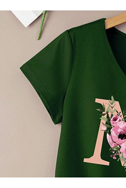 mercoledi Μπλουζάκι με στάμπα V-Neck Oversize Casual Boyfirend