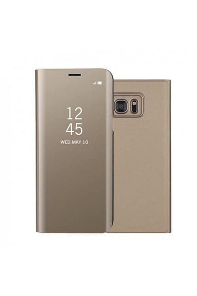 SOHO Husă Flip Mirror pentru Huawei Mate 20 Lite, aurie