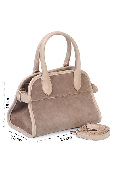Alessia Bag Grace Leather Suede Shoulder Bag