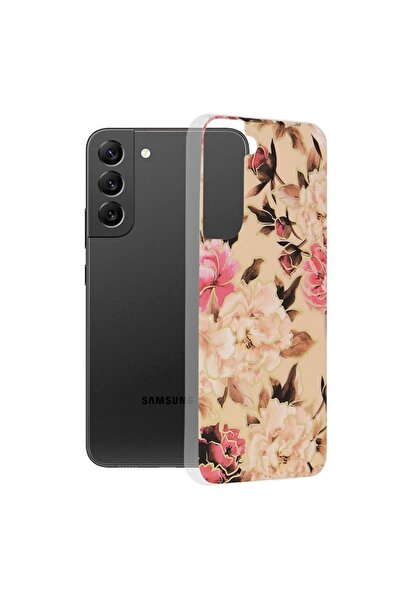 OEM Samsung Galaxy S22 Plus Case, Techsuit Marble Series, Mary Berry Nude