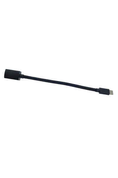SOHO Cablu adaptor OTG 3.0 ranforsat, conectori USB-C tata la USB mama, 15 cm, Negru