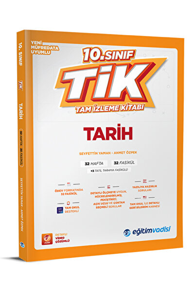 Eğitim Vadisi 2026 10. Sınıf Tarih Tik Tam İzleme Kitabı