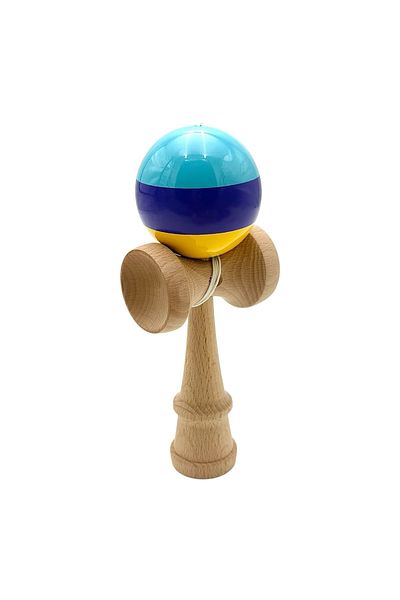 BaoBao Kendama cu bila colorata soft grip / lucioasa, din lemn echilibrat PRO-SOFT-X