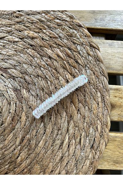 Pearly Handmade Visible Hair Accessory Clip Automatic Buckle White Hair Clip