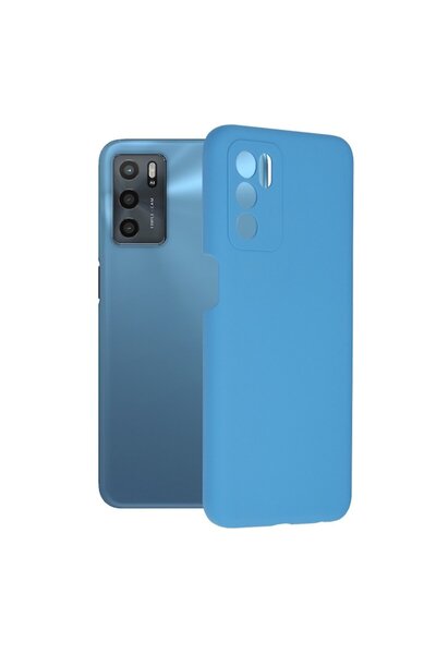 OEM Husă de protecție pentru Oppo A16/A16s/A54s, Grip Pro, silicon flexibil cu margine moale, albastră