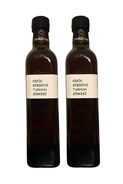 Proori Yıllanmış Kekik Biberiye Tarhun Sirkesi Doğal Fermente Canlı Sirke 500...
