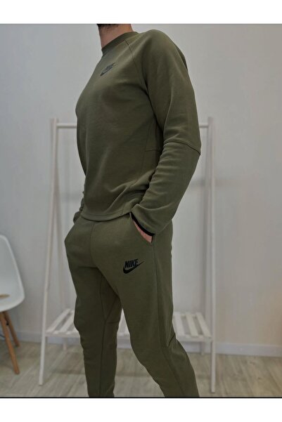 Nike Tech FleeceErkek Yeşil Sweatshirt