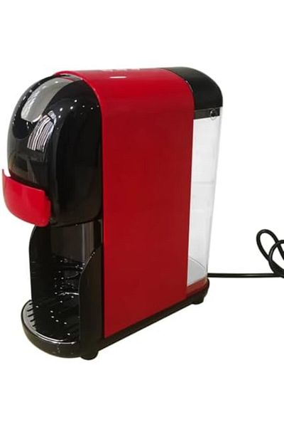 Generic 3-in-1 Espresso Coffee Machine, 20 Bar Pump, Electric Capsule Coffee Maker, Red and Black