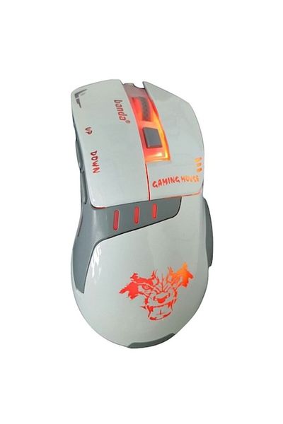 Banda Mouse Optic Gaming 6D, model X1, interfata USB, LED, 800 - 3200 DPI, Alb
