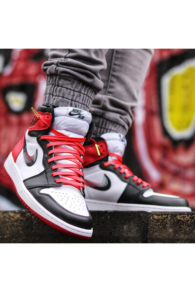 OEM Sireturi plate LQT din piele PU pentru sneaker 120 cm, rosu