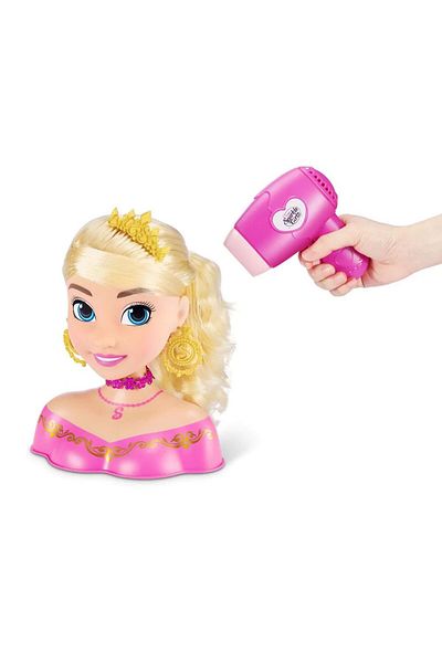 Zuru Sparkle Girlz Hairdressing Head with Accessories and Hair Dryer