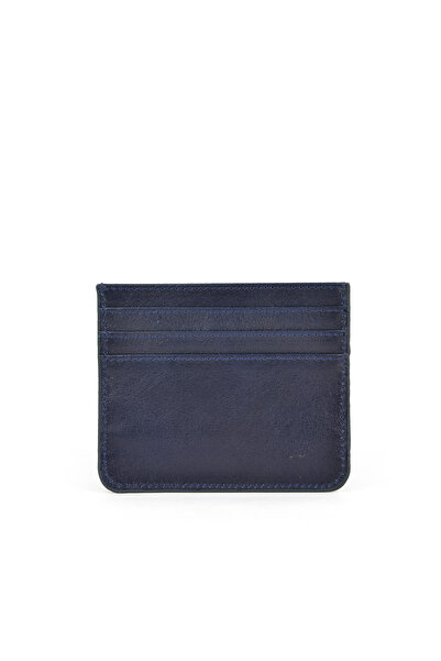 Ziya , Unisex Γνήσιο Δερμάτινο Θήκη Κάρτας 1539852Z06 Navy Blue