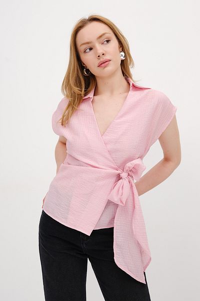 Addax Sleeveless Tie-Up Shirt G17399-Y8