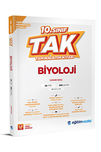 Eğitim Vadisi 2026 10. Sınıf Biyoloji Tak Tam Anlatım Kitabı