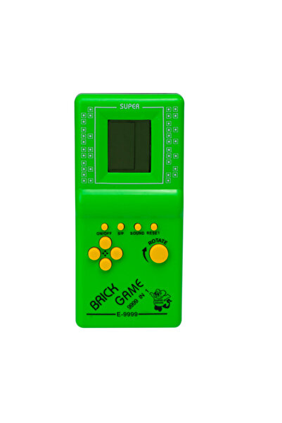 Palmonix Joc Tetris Clasic Electronic, 9999in1, 14x6 cm, culoare Verde